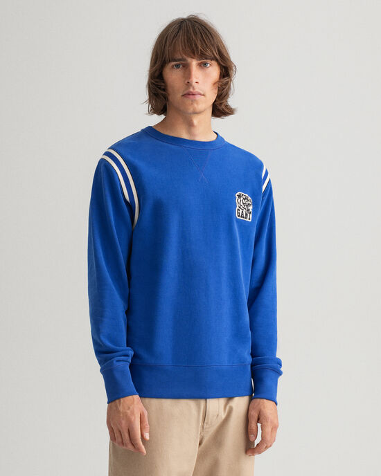Sweatshirt com decote redondo Tiger Badge